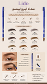 مداد ابرو لیدو | Lido Eyebrow Pencil با برس ابرو